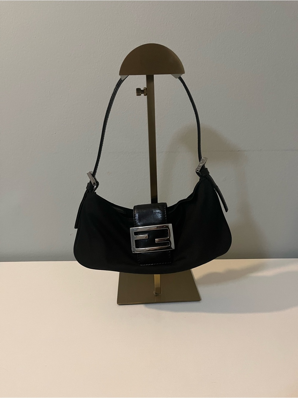 RARE 🖤Mini Fendi black cloth bag